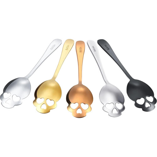 Cucharas de café de acero inoxidable para remover (5 piezas)