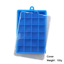 Avec ou sans couvercle - Bac à glaçons carré en silicone 24 alvéoles - Outil de bar et de cuisine - Moule à glaçons pour cocktails - Accessoire
