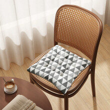 Coussin de chaise épais en coton et lin – Coussin d'assise respirant pour bureau, salle à manger, tabouret d'étudiant, intérieur et extérieur