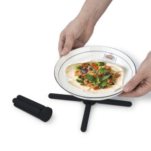 Dessous de plat pliable en silicone, résistant à la chaleur et extensible, antidérapant, pour casseroles, poêles et plats chauds – 16,3 cm (1