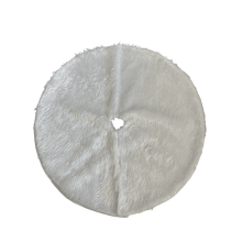Jupe de sapin de Noël en fausse fourrure douce de qualité supérieure pour décorations de fêtes. Grand tapis rond en peluche pour décoration de