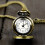 Colar com pingente de relógio de bolso de quartzo vintage 4