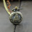 Colar com pingente de relógio de bolso de quartzo vintage 7