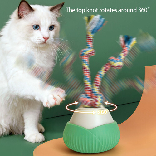 Dynamisches Katzen-Jagdball-Spielzeug, automatisches-Smaragdgrün 2