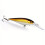 2 τεμάχια Premium Floating Minnow Lure – Πράσινο/Κίτρινο Ριγέ, Συμβατό με Sharp Treble Hooks, ABS, 6