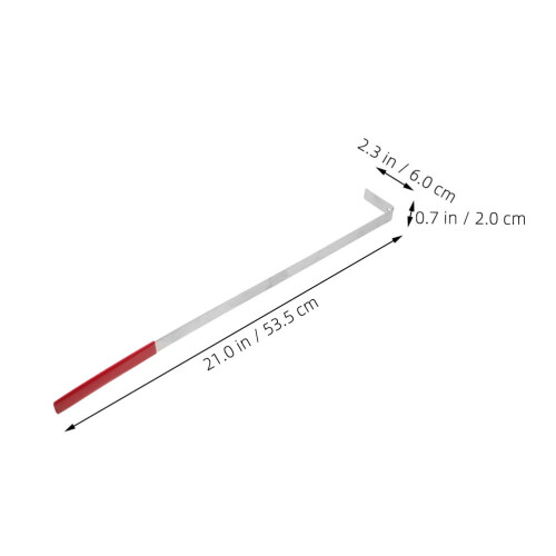2Pcs Silver Stainless Steel Shelf Positioning Tool for Store Display and Shelf Space Optimization 1