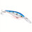 2 τεμάχια Premium Floating Minnow Lure – Πράσινο/Κίτρινο Ριγέ, Συμβατό με Sharp Treble Hooks, ABS, 7