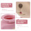 Banișcuță decorativă cu cerb, din plastic moale, roz, pachet de 1 3