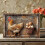Placa de metal com ovos de galinha da Páscoa (1 unidade) para decoração de parede rústica vintage, 20x30cm (8x12 polegadas), ideal para sala de 8
