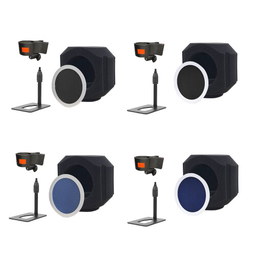 Microphone Windscreen Studio Microphone Noise Isolation Shield Windshield For Mics Soundproof Cover 1