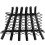 Grille de cheminée en acier avec réceptacle à braises, taille L 3
