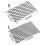 Grille de cheminée en acier avec réceptacle à braises, taille L 4