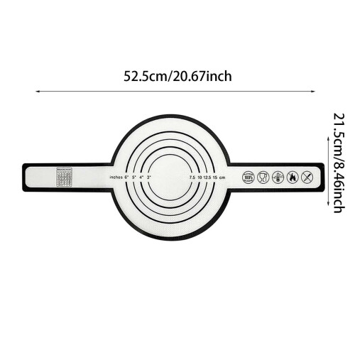 Siliconen broodslinger voor braadpan – extra lange handgrepen, 1