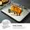 NonStick Stainless Steel Sheet Cake Pan for Home Baking, MultiFunctional Silver Bakeware Set, 2pcs 3