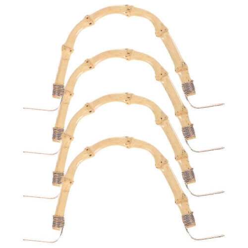Lot de 4 poignées de théière en bambou et fer 1