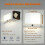 Lampe de lecture LED rechargeable à panneau plat avec 3 couleurs de luminosité 5