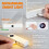 Lampe de lecture LED rechargeable à panneau plat avec 3 couleurs de luminosité 6