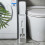Kitchen Trash Can, Step-On Garbage Can with Lid, Tall Kitchen & Bathroom Trash Can, Small Office Waste Bin - 5
