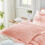 Queen Comforter Set Pink Seersucker 7-Piece 5