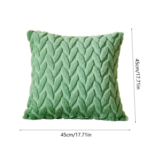 Brodert bladputetrekk 45x45cm polyester 2