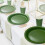 Σετ σερβιρίσματος Nude Sage Green για 48 μερίδες, σερβίτσια μιας χρήσης, 48 πιάτα 9", 48 πιάτα 7