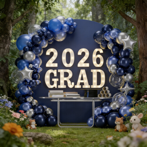 Ensemble de lettres lumineuses en acrylique GRAD2026LED 2