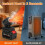 Chauffage d'appoint portable à piles, silencieux, 2 vitesses 3