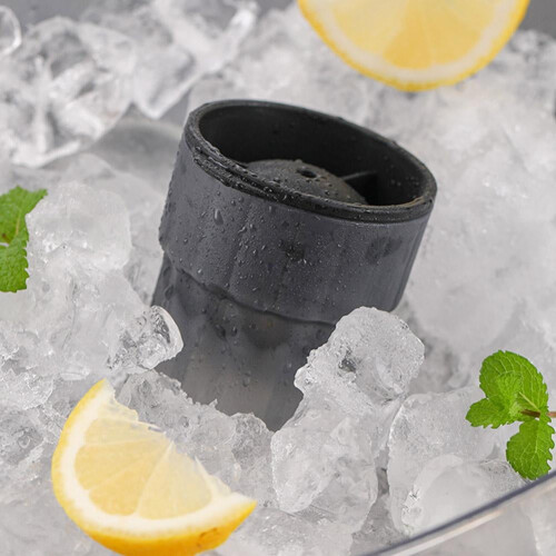 1Pcs Round Ice Cube Mold, Portable Reusable Ice Ball Maker, Spherical Ice Cube Maker for Whiskey Enthusiasts 1