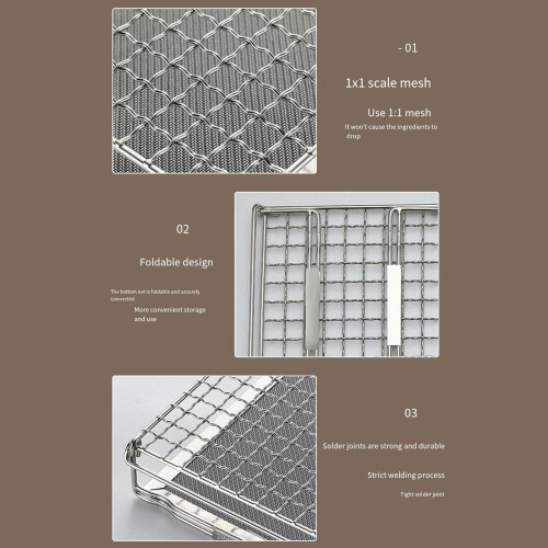 grille de cuisson pliable et portable pour le camping 2