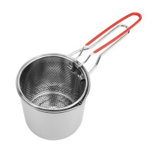 Pequeña olla para freír de acero inoxidable de 12x13 cm
