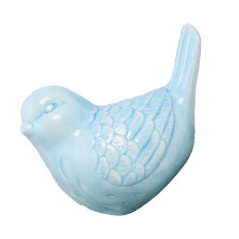 Cute Ceramic Bird Ornament for Living Room Decor Blue 15cm