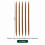 Bamboo Double Pointed Knitting Needles, 20cm, 6.5mm, 5pcs, Carbonized Bamboo – Compatible with DIY Yarn Projects 2
