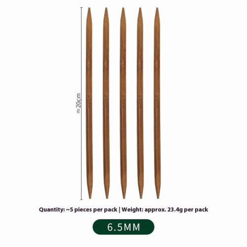 Bambu stickor med spets 6,5 mm 5 st 1