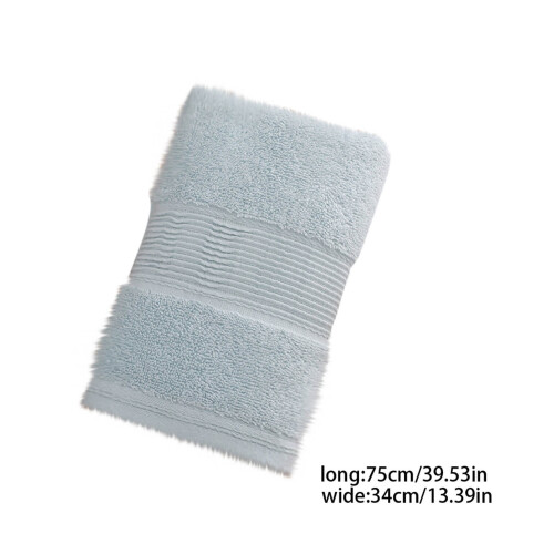 Serviette en coton bleu 34,3 x 75 cm 1