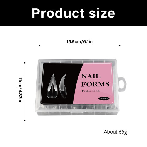 2. Precisions Calibrated Nails Forms, Διαφανή Καλούπια ABS για Επεκτάσεις Gel σε Κομμωτήριο & Σπίτι, 2
