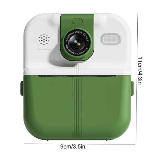 Câmera de impressão instantânea com lente de 180 e tela IPS de 24 polegadas, impressora térmica portátil HD de 24 MP para projetos 2