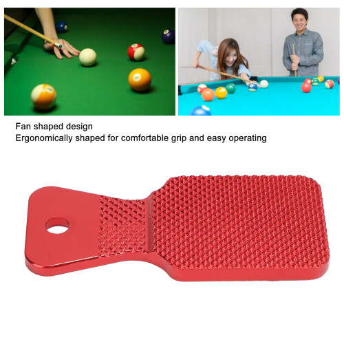 Tappe-pointe de queue de billard en aluminium, ergonomique et en forme d'éventail 2