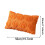 Capa de almofada de pele sintética laranja, 49,8 x 30 cm (19,6 x 11,8 polegadas) 3