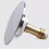 Universal 66mm Push Bath Plug with 28mm Bouncing Core Metal Stopper for Drains 6