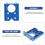 Blue Door Hinge Drill Guide Locator Concealed Cabinet Hinge Template Tool for Precise Woodworking 6