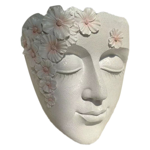 Pot de fleurs suspendu en résine, fixation murale, lot de 2 2