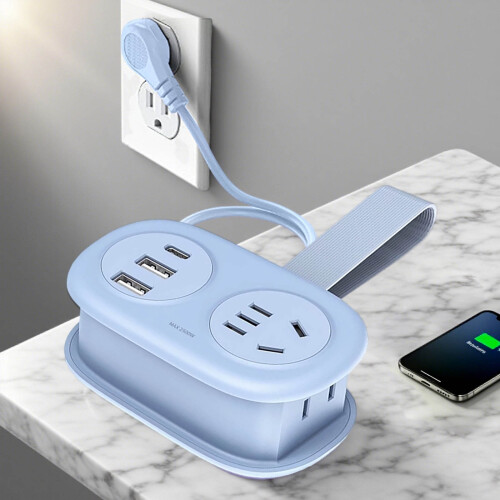 Πολύπριζο 5 σε 1 με θύρες USB, καλώδιο επέκτασης προστασίας από υπερτάσεις, φορητή 1