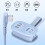Πολύπριζο 5 σε 1 με θύρες USB, καλώδιο επέκτασης προστασίας από υπερτάσεις, φορητή 4