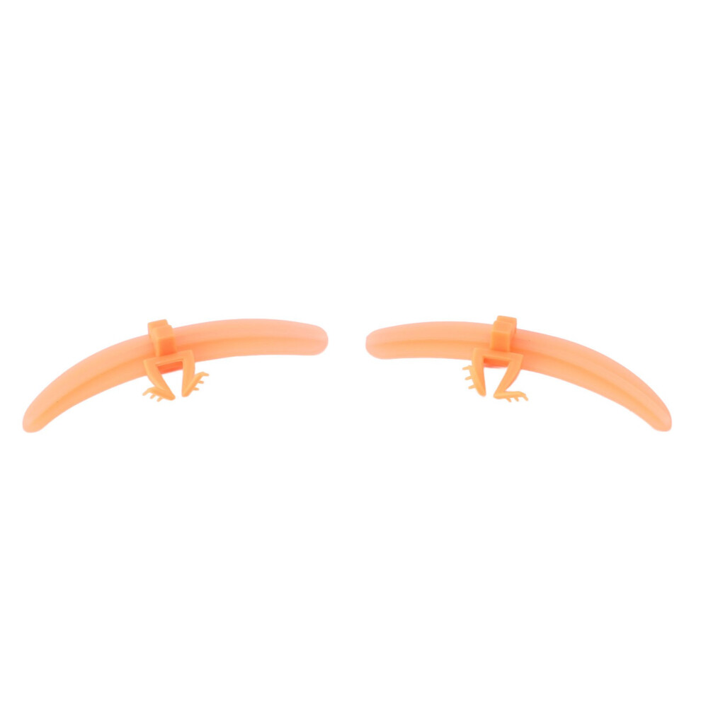 Unisex Orange Silicone Eyelash Separator Tool For Extension, Reusable,