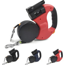 2026 New Tangle-Free Double Dog Leash with 360 Swivel, LED Light & Reflective Nylon Strap – Compatible with Small/Medium Dogs