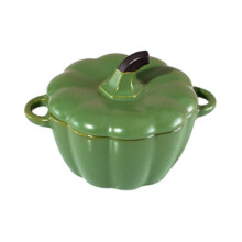 Mini Ceramic Pumpkin Soup Bowl with Lid – Cute Dutch Oven for Soups, Festive Halloween & Thanksgiving, Compatible with Oven