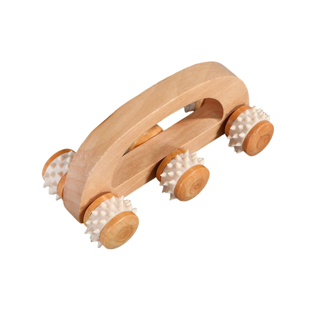Deep Tissue Massager Multi Functional Handheld Back Roller Wooden Massage Roller Style B
