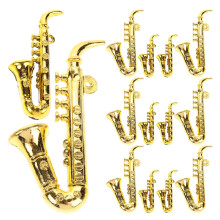 Miniatuur saxofoonmodellen van gouden legering, 20 stuks