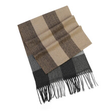 Men's British Plaid Multifunctional Scarf – Warm, Fringed, Soft & Stylish Winter Shawl for Casual, Office & Outdoor Use