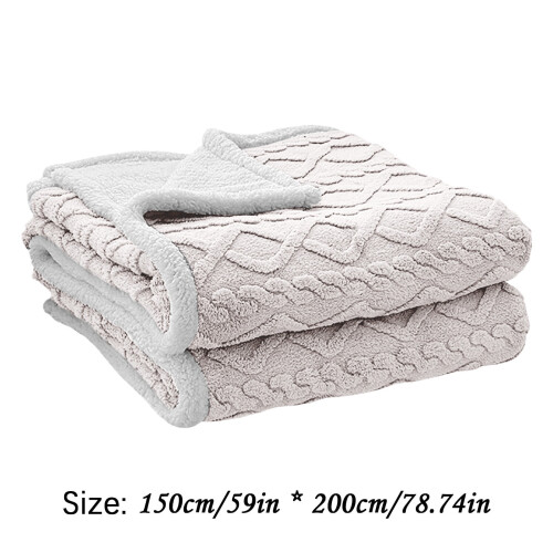 Κουβέρτα Sherpa Fleece 5x6,6ft για μωρά – Μαλακή, ελαφριά, αναστρέψιμη κουβέρτα μικροϊνών 2